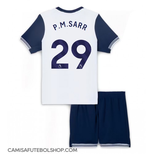 Camisa de time de futebol Tottenham Hotspur Pape Matar Sarr #29 Replicas 1º Equipamento Infantil 2024-25 Manga Curta (+ Calças curtas)